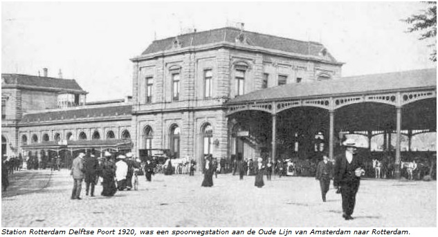 Station Delftse Poort Rotterdam (1920).